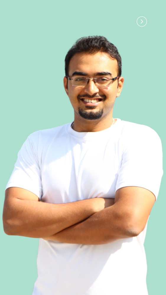 Coach Rishabh Deshmukh smiling